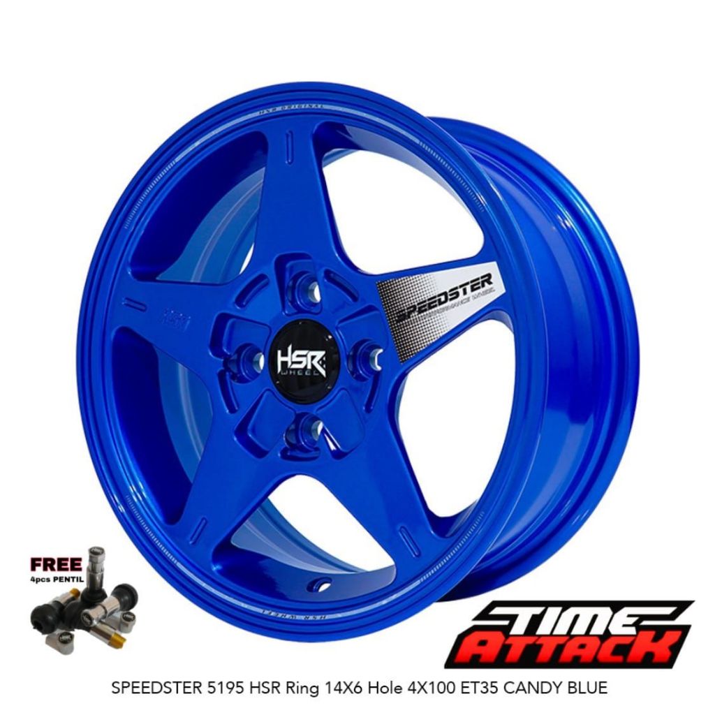 Velg Mobil Calya Ring 14 HSR Wheel Speedster Velg HSR R14 Pcd 4X100
