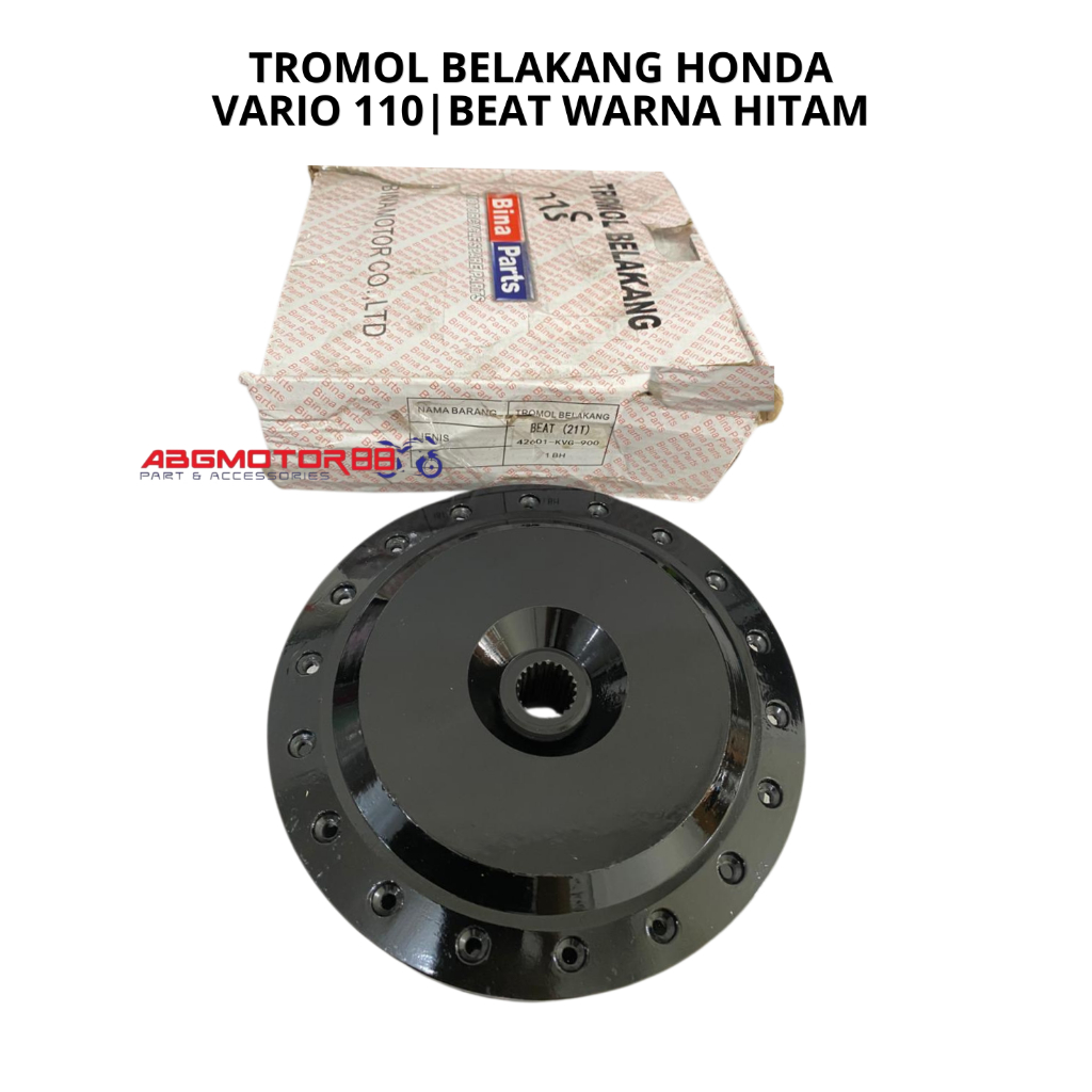 TROMOL BELAKANG HONDA VARIO 110 BEAT WARNA HITAM KUALITAS TEBAL