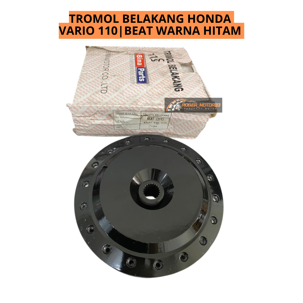 TROMOL BELAKANG HONDA VARIO 110 BEAT WARNA HITAM KUALITAS TEBAL