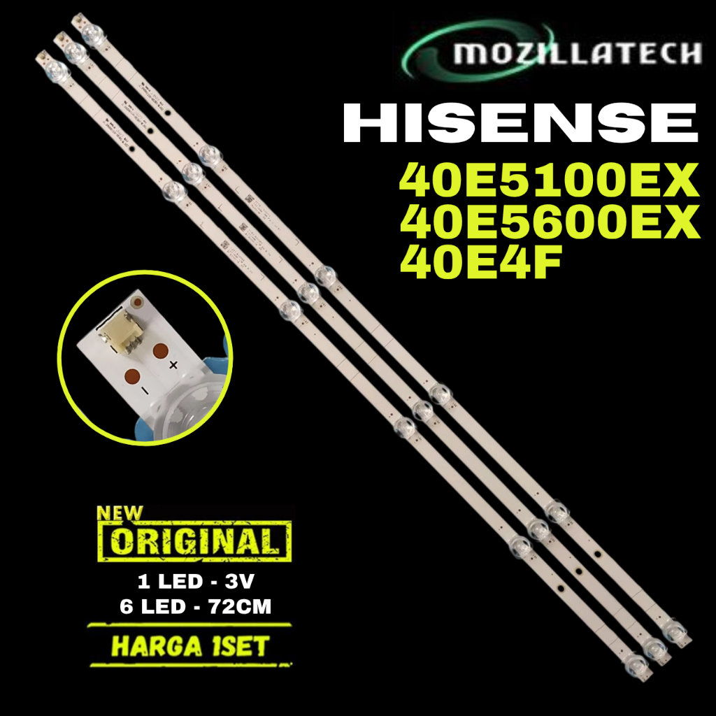 BACKLIGHT TV LED HISENSE 40 40E4F 40E5100EX 40E5600EX 40E4 40E5100 40E5600  Jl.D40061330-003BS-M_V02