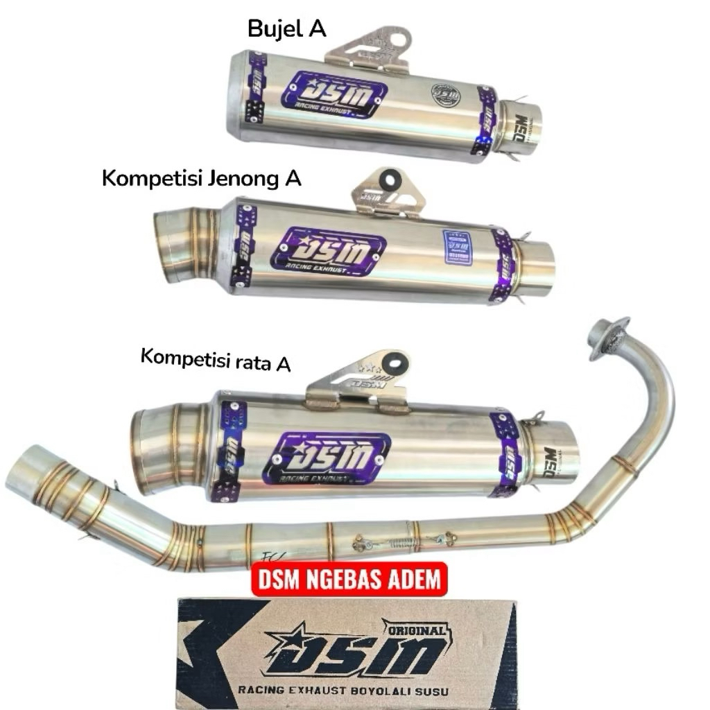Knalpot DSM Satria FU Type DSM Bujel DSM Kompetisi