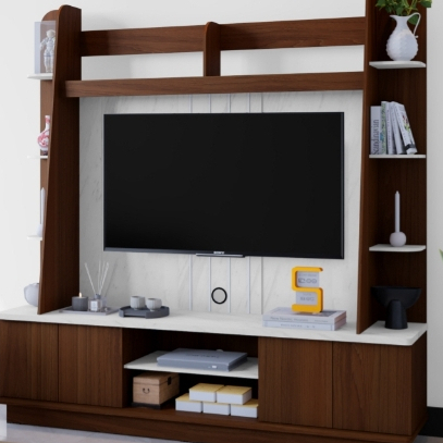 RAK TV/BUFFET TV/LEMARI TV/MEJA TV PANJANG 180 COKLAT BANJARMASIN