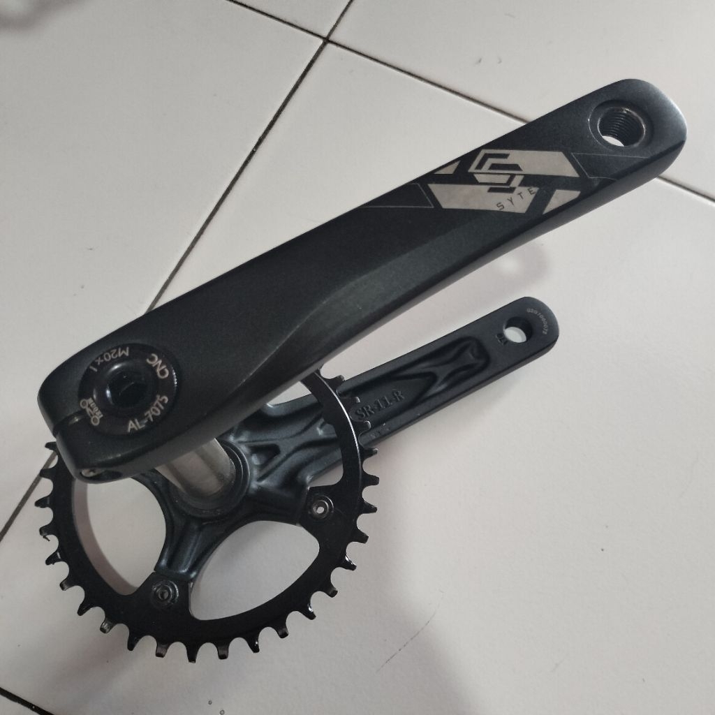 Crank Crankset Syte 36T 170mm Hollow Tech II HT2 Sepeda MTB Hybrid