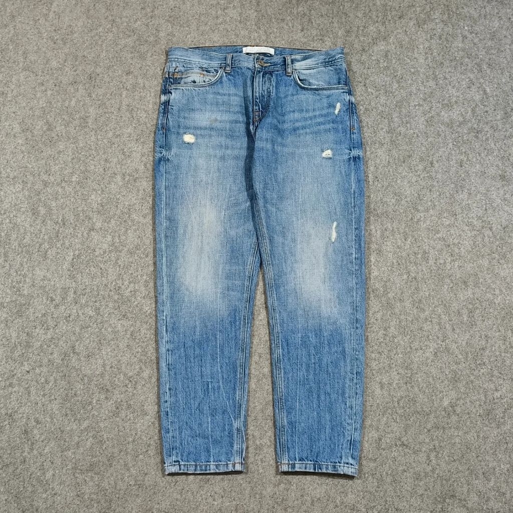 Celana Tapered jeans panjang pria ZARA size 34 second