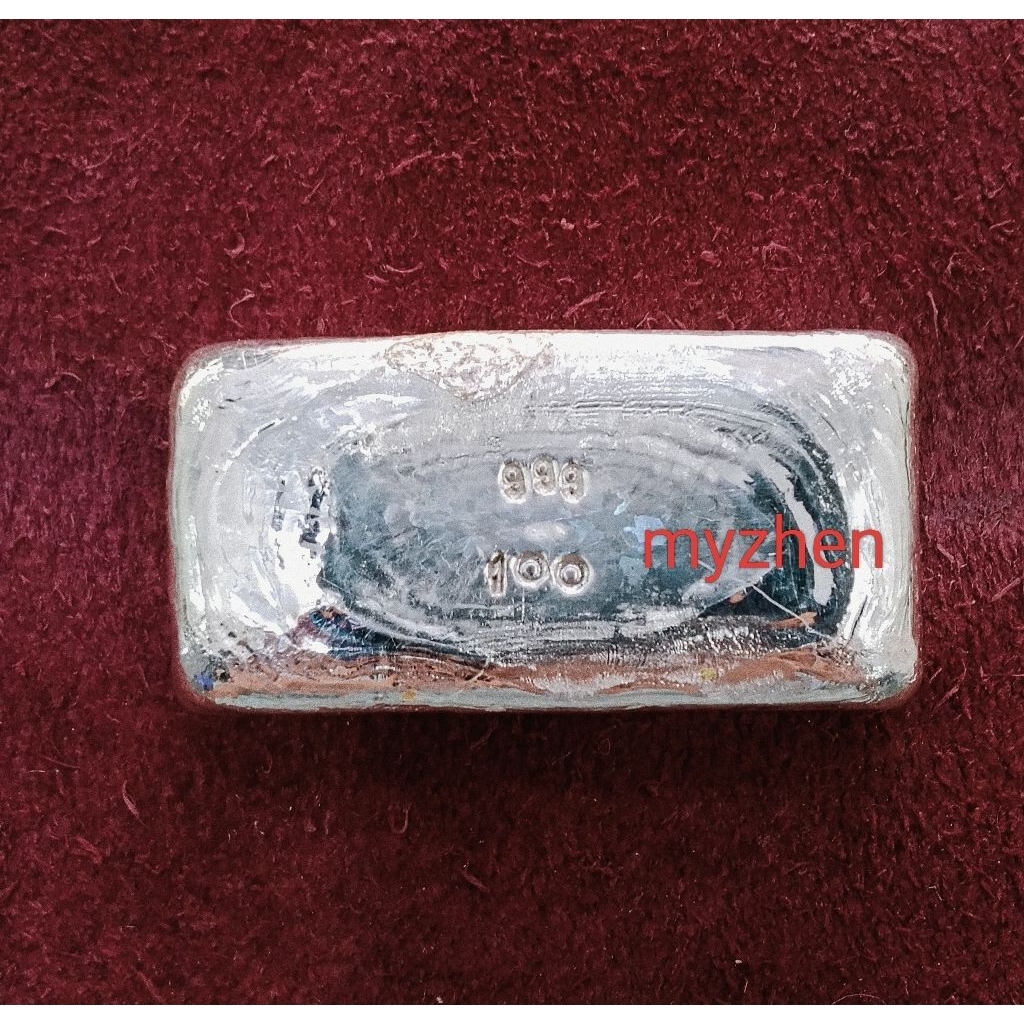 Perak murni batangan 99,9 BRT 100gr
