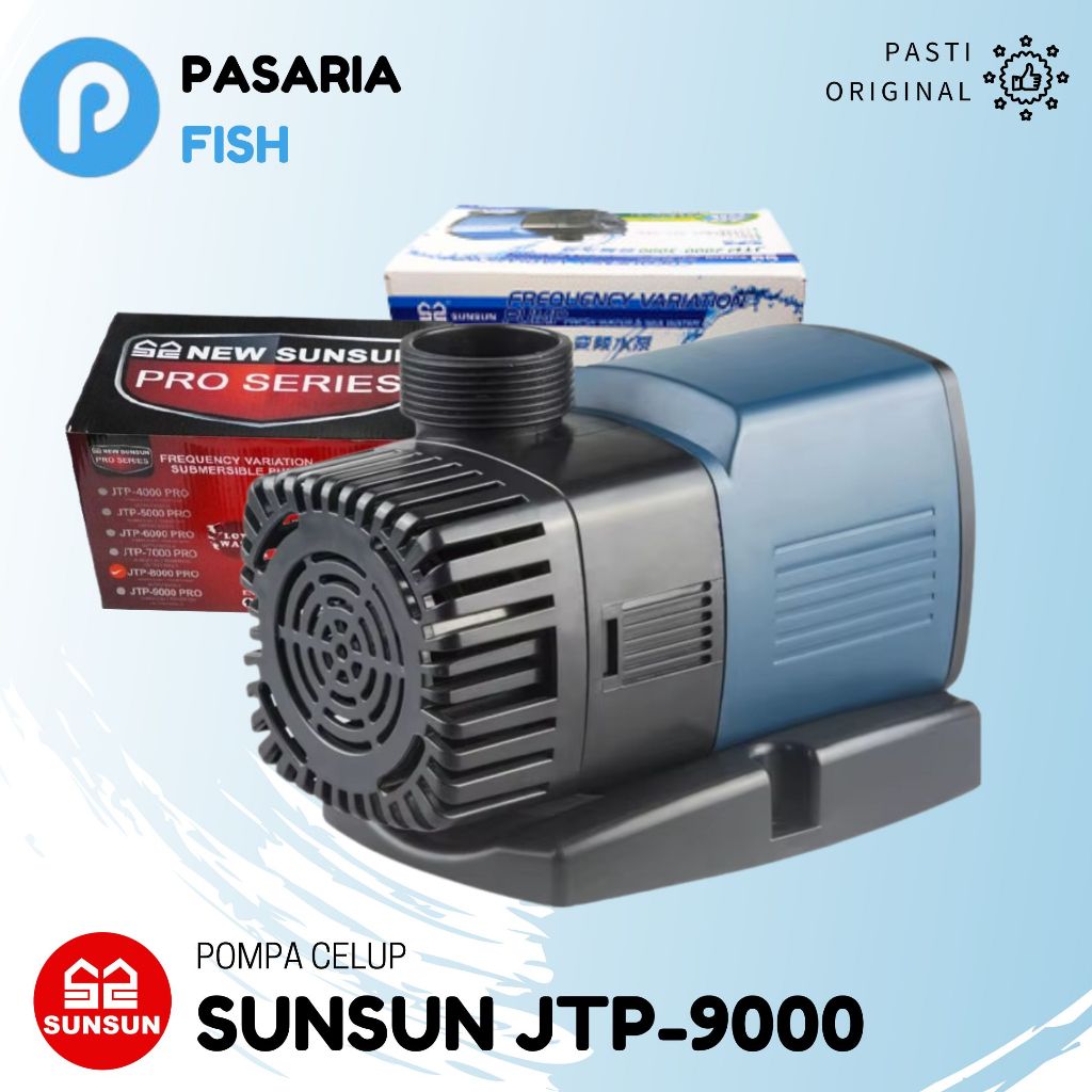 SUNSUN JTP9000/JTP 9000 liter Pompa Celup Hemat Daya Import Original Kolam Ikan (Koi, Mega tank)