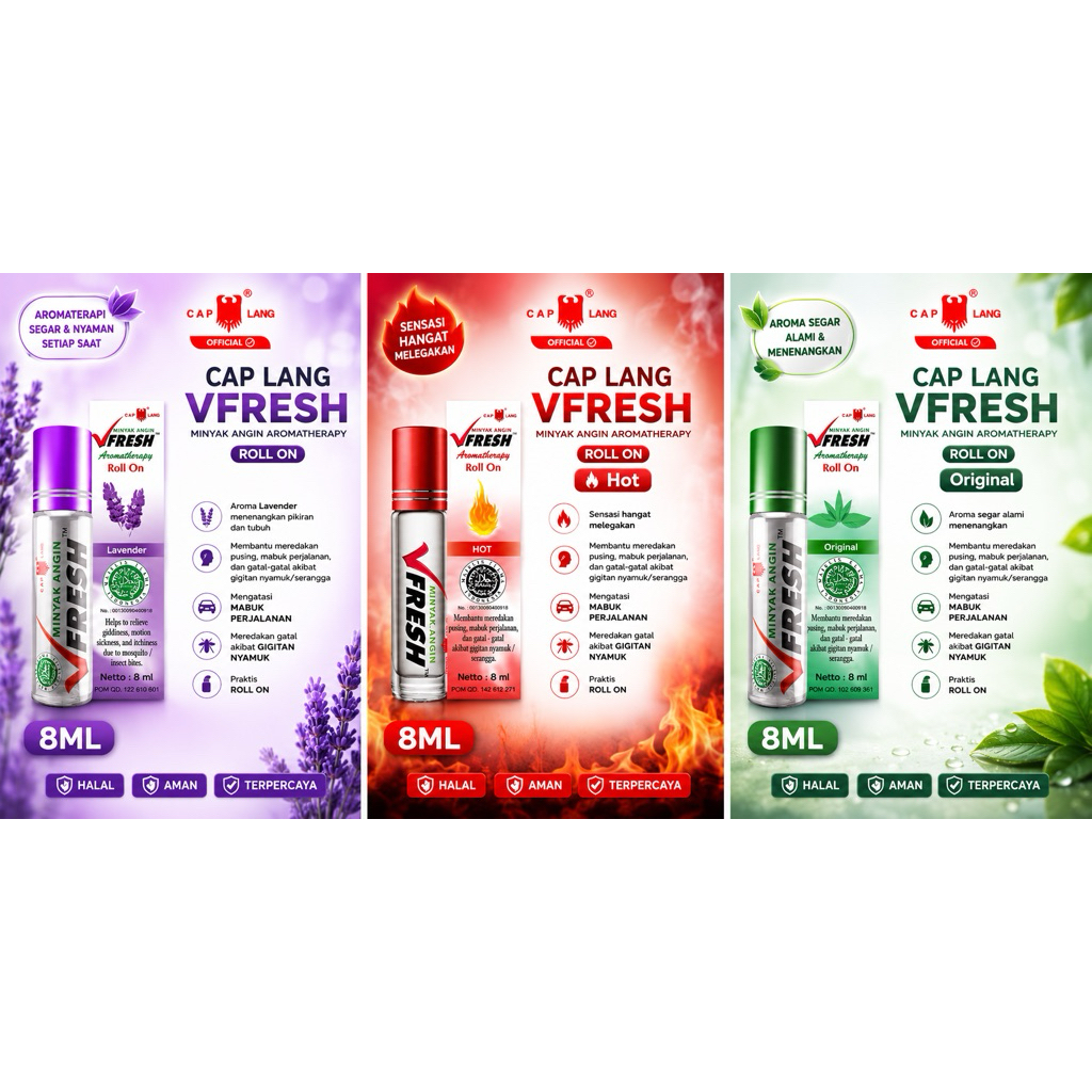 VFRESH 8ml minyak angin panas
