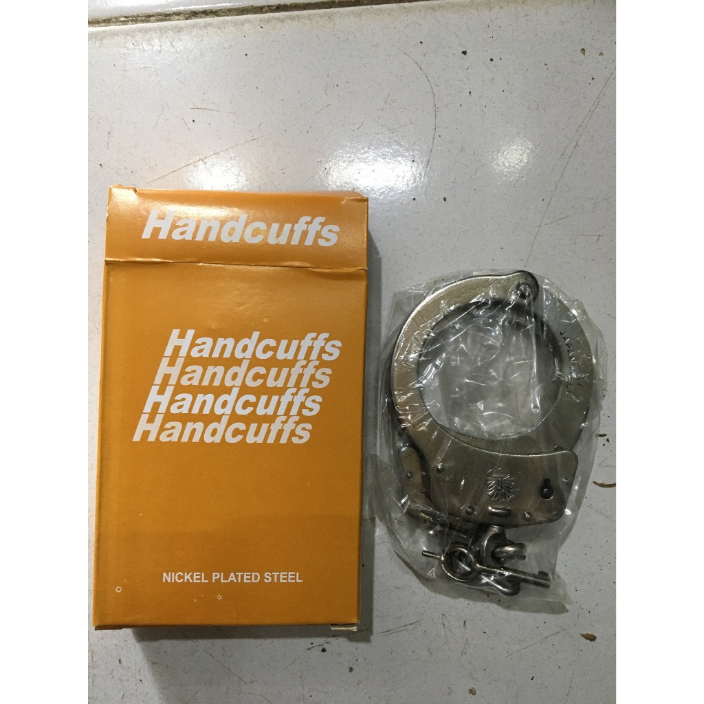 Borgol Tangan (Kuning) - Borgol Tangan Asli Anti Karat Polisi Original - Borgol Tangan - Borgol