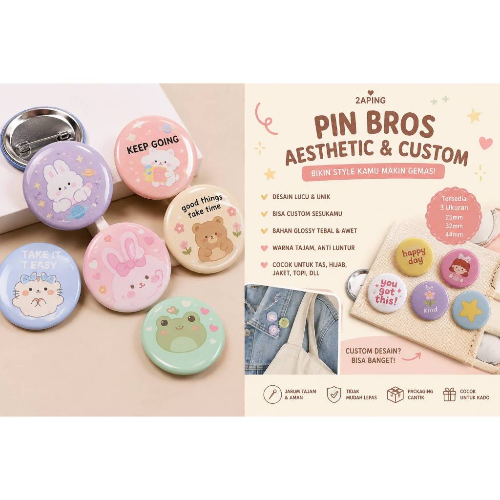 Pin Bros Custom - Aesthetic
