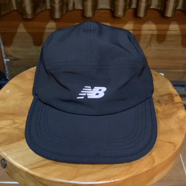 Running Cap New Balance/Topi Lari New Balance Hitam Original