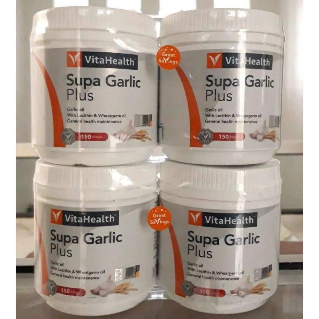 VitaHealth Supa Lecithin with Garlic Plus isi 150 softgel supa garlic plus