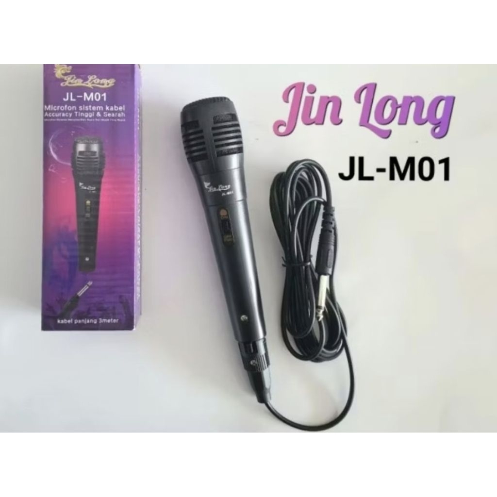 Mic Kabel Karaoke Aux Besar 6,5mm JL-M01