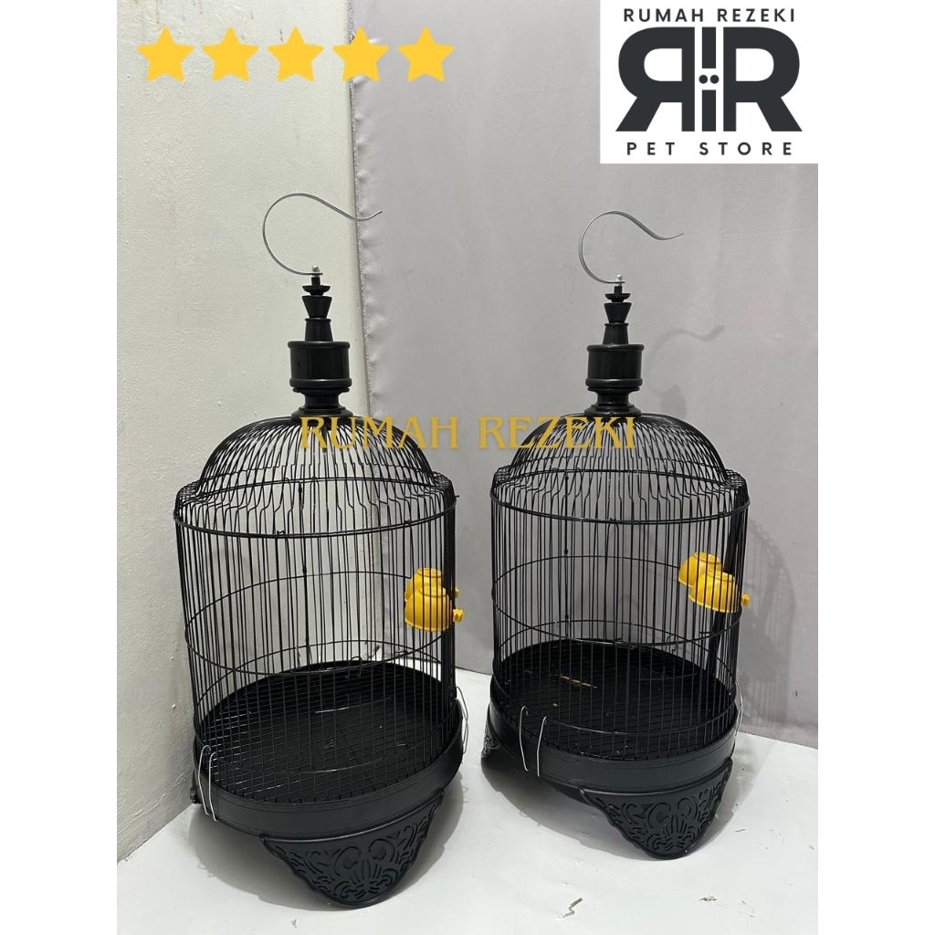 Sangkar/Kandang Besi Model Kubah Trucukan Pendek Cebol Krucut Kapsul Cocok Untuk LB, Sogon, Pleci, D