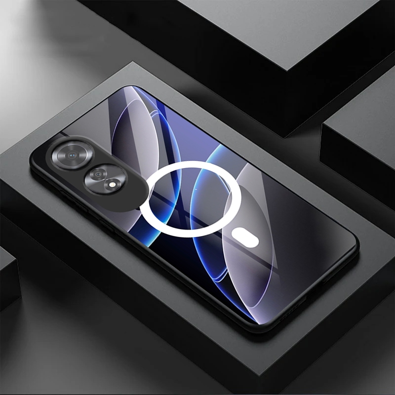 CL Softcase Glass For Oppo A60 - Case Glass Oppo A60 - Casing Kaca A60 Terbaru - Casing Murah Oppo A