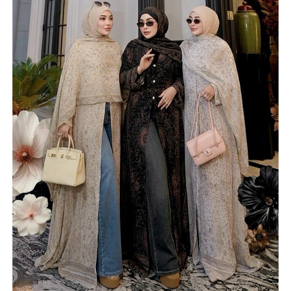 SHELLASAUKIA GAMIS DRESS ABAYA ORI BY SHELLASAUKIA
