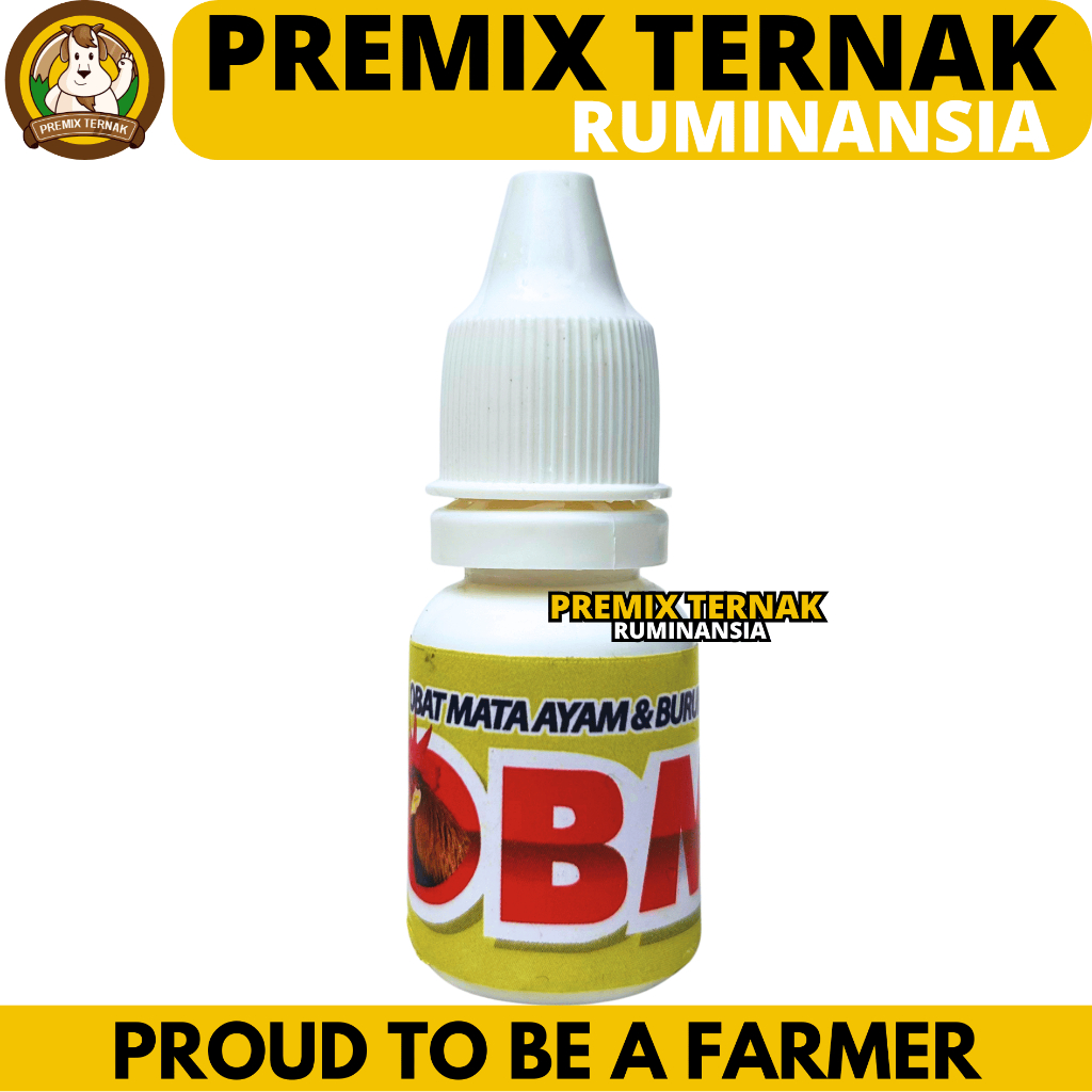OBM Tetes Mata Ayam dan Burung 5ml - Tetes Mata Ayam - Perawatan Mata Burung Ayam Aduan & Unggas