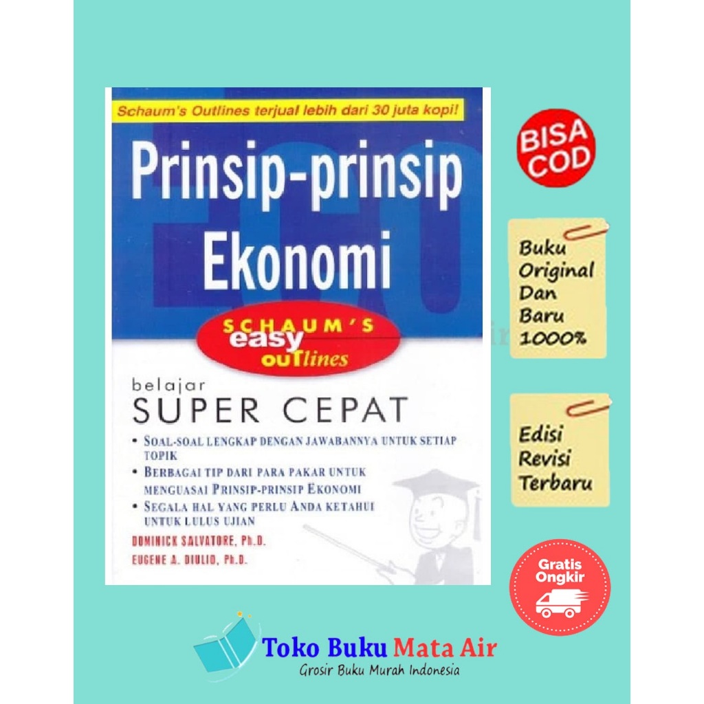 BEST SELLER SCHAUM'S EASY OUTLINES PRINSIP PRINSIP EKONOMI - DOMINICK - ERLANGGA