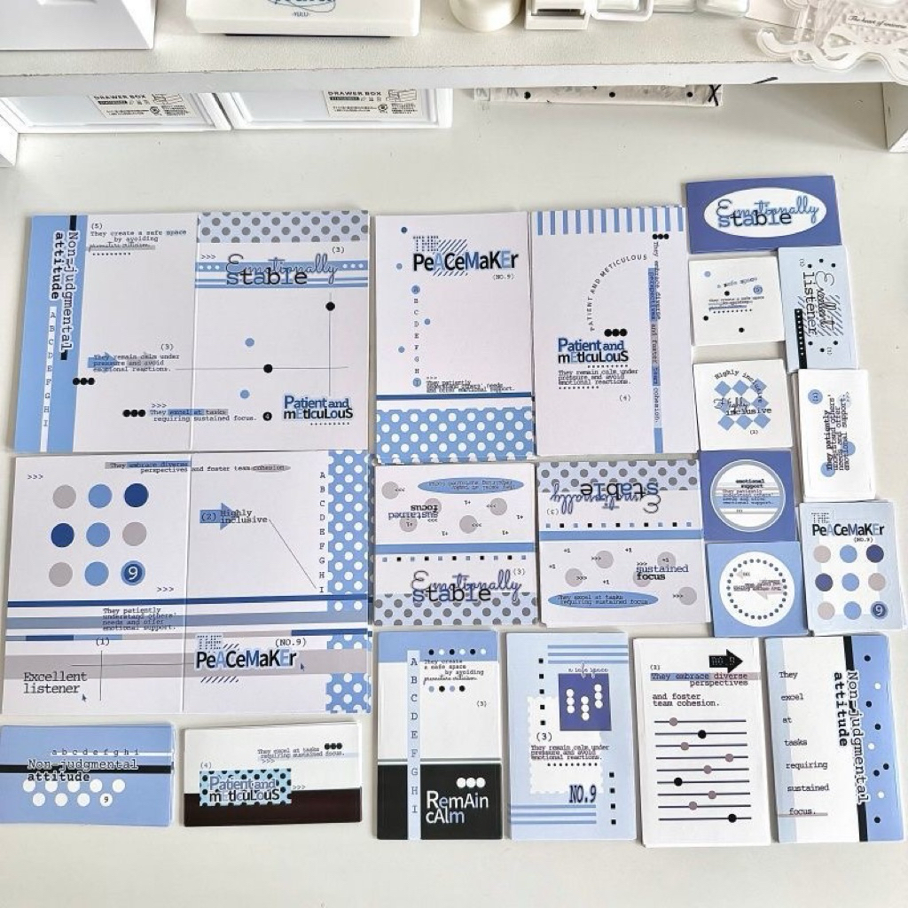 [BACA DESKRIPSI] Alas packing set photocard kpop sticker set tema timeless polkadot