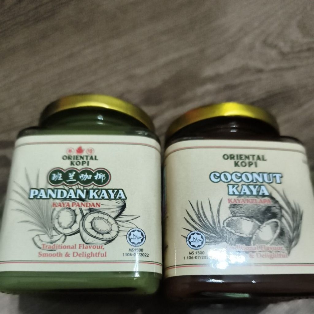 Selai Kaya Pandan Kelapa Oriental 270g - Rasa Asli Malaysia, Lembut & Manis, Cocok untuk Roti Bakar