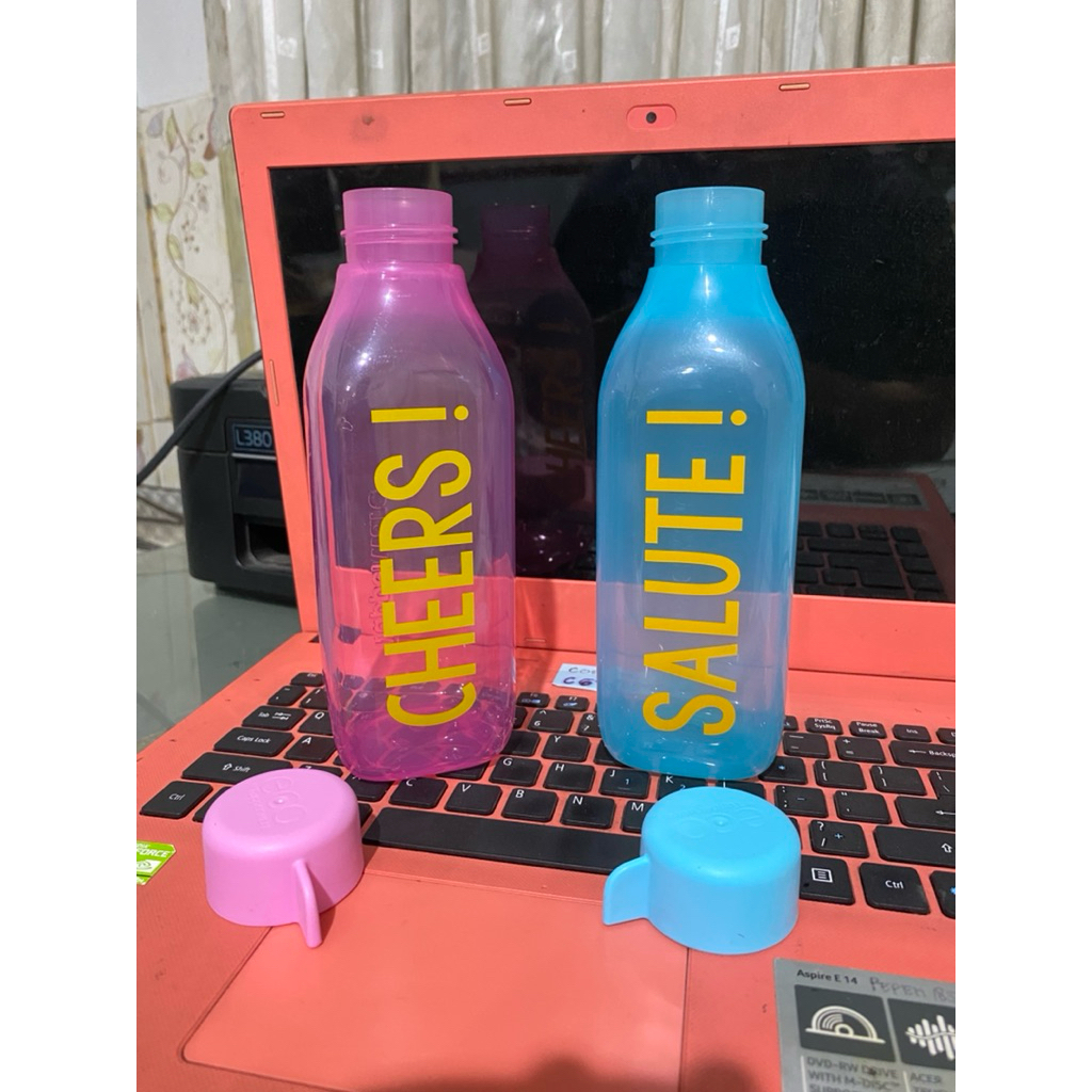 Eco bottle square tupperware 500ml original