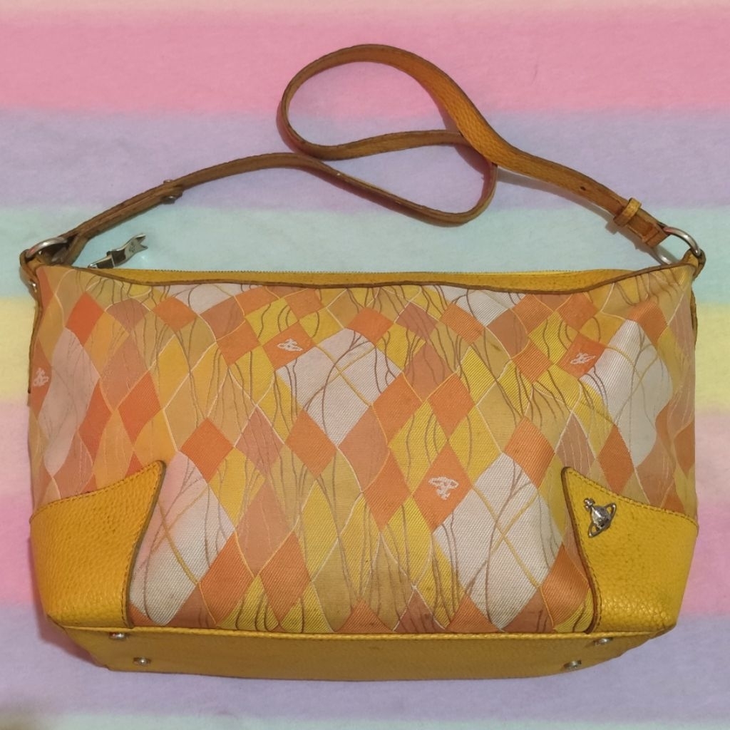 Tas Vivienne Westwood Tartan Argyle Hobo Shoulderbag Preloved