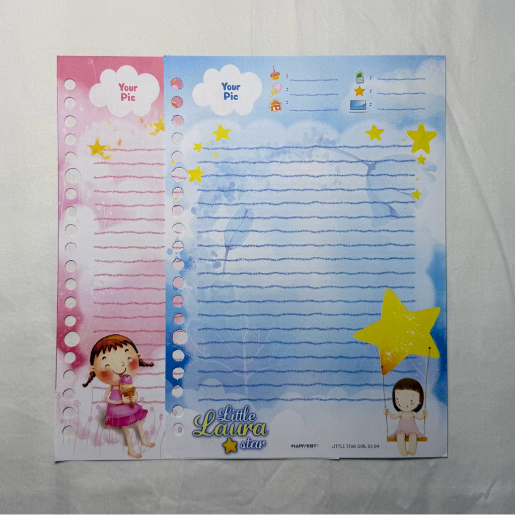Vintage Binder Coquette / Kertas Orji / File Harvest Little Star Series / Seri Langka / Limited Edit