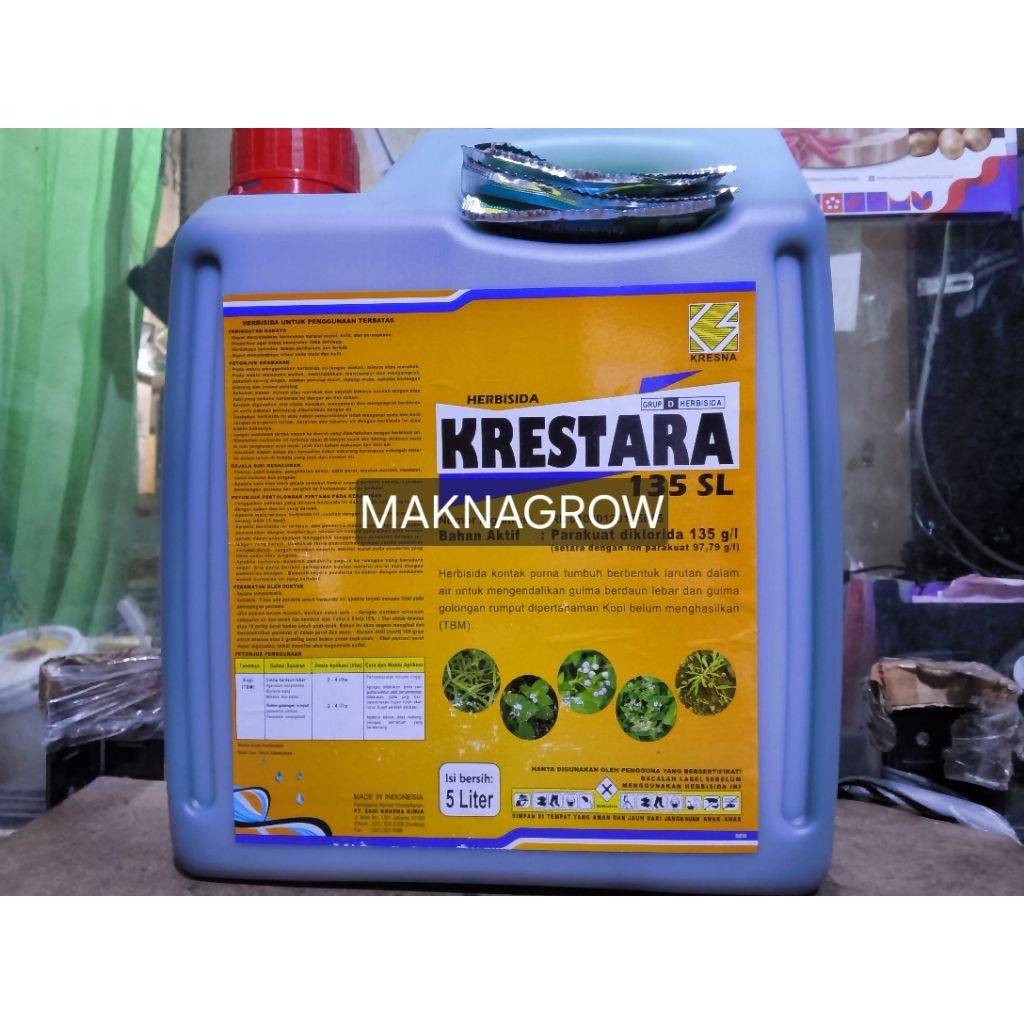 Herbisida kontak KRESTARA 135 SL Racun rumput 5 liter