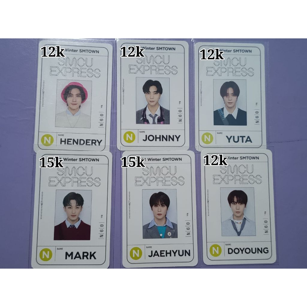 [TITIPAN] photocard smtown winter 2021 smcu express NCT Mark Jaehyun Doyoung Hendery Yuta Johnny
