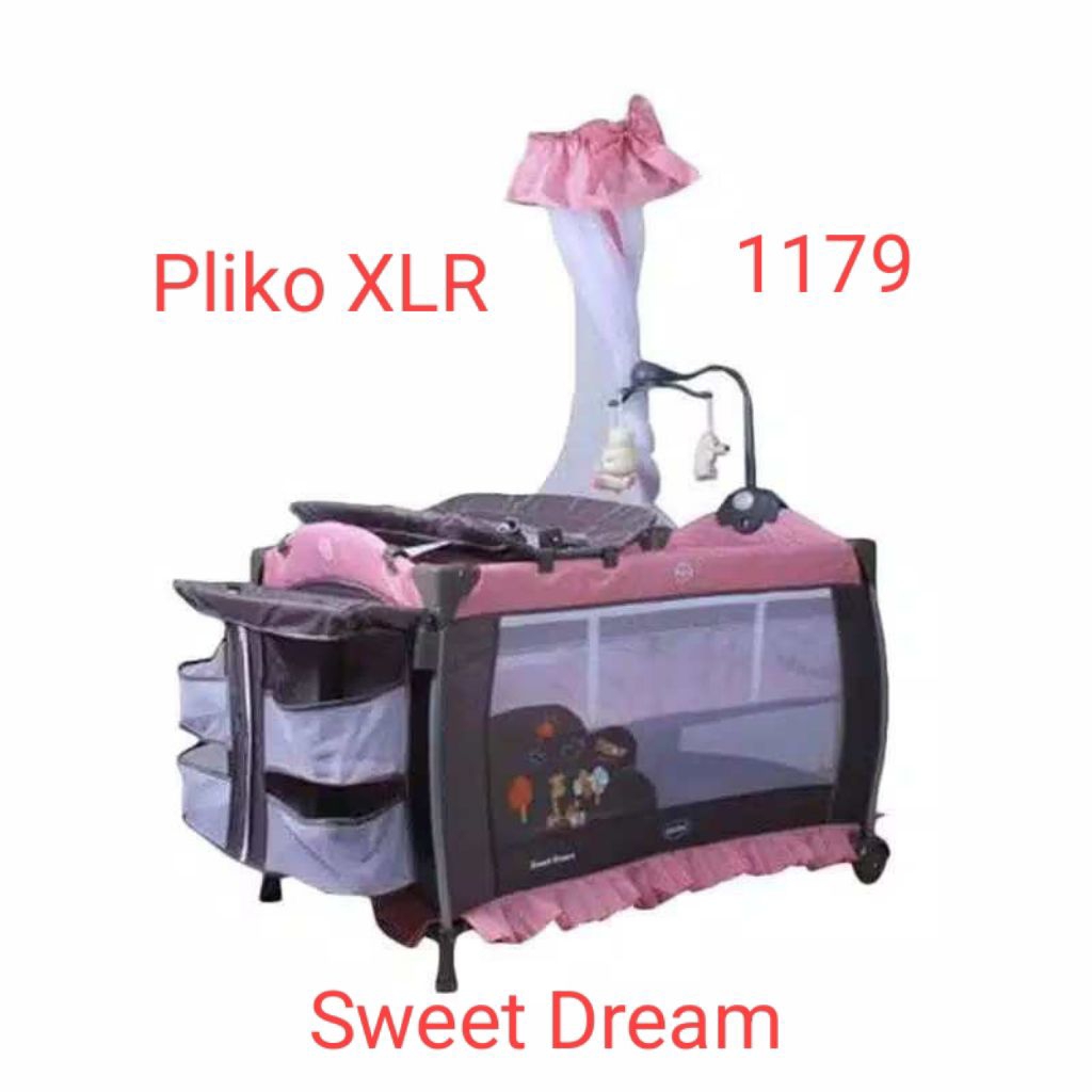 Ranjang Kasur Bayi Baby box Pliko XLR 1179 sweet Dream lengkap murah seken