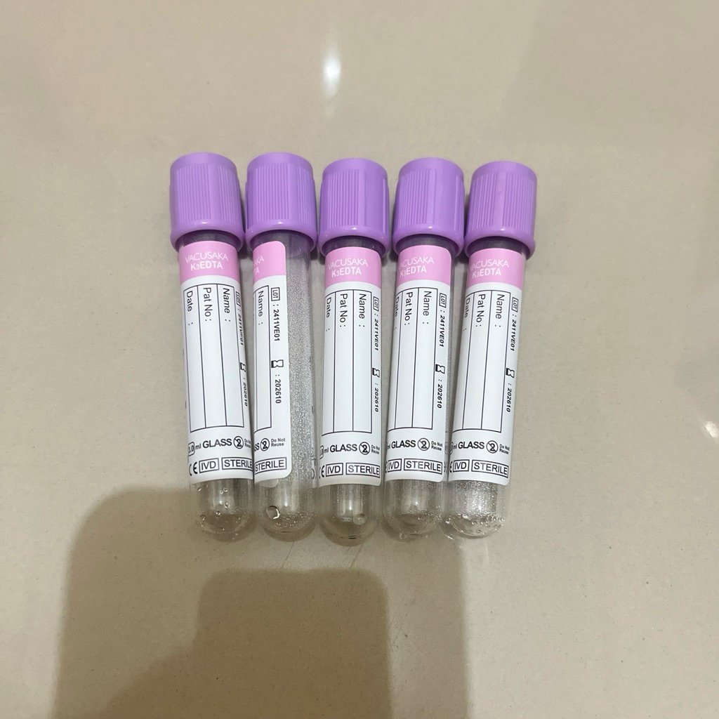 jual tabung vacutainer EDTA ungu
