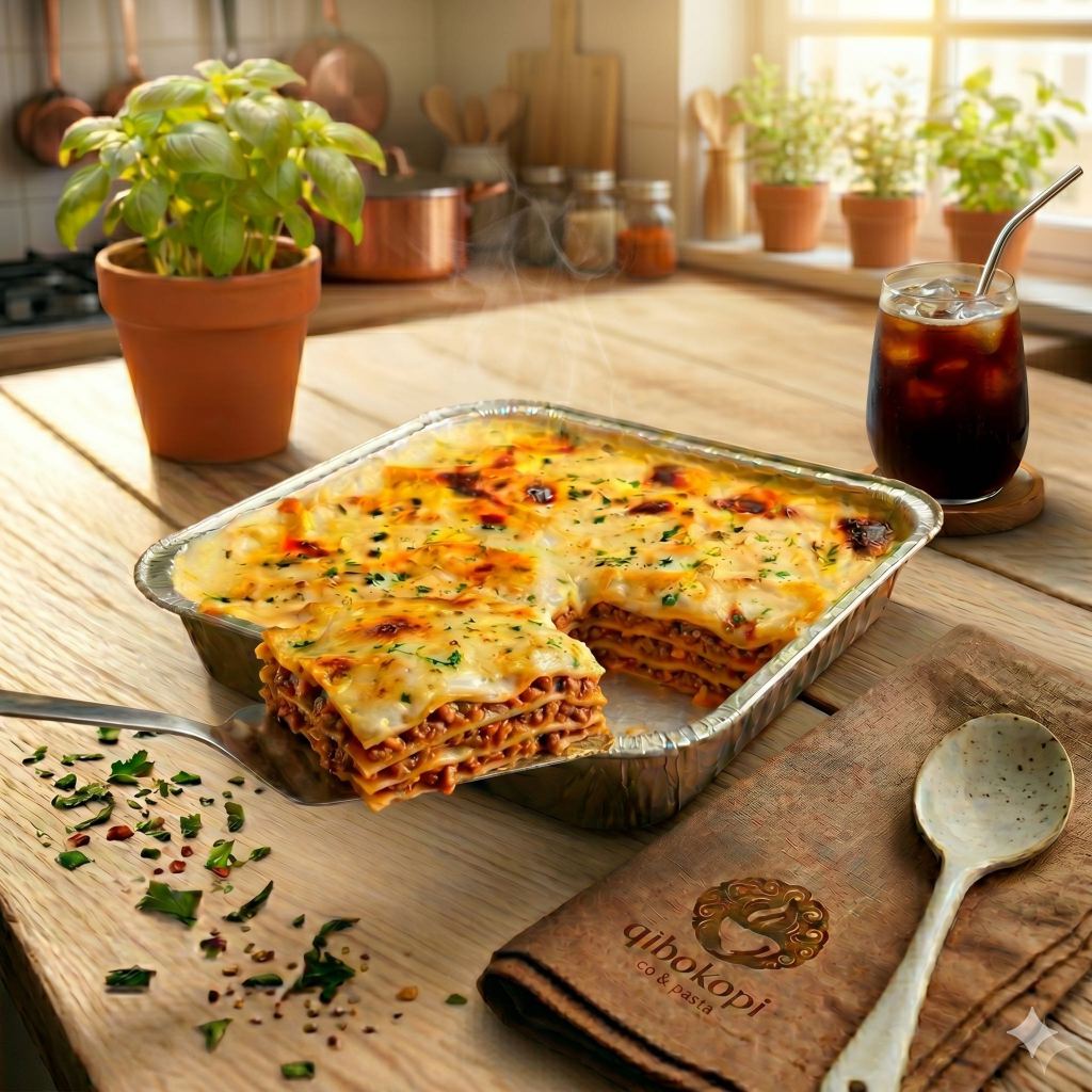 Premium Homemade Lasagna (Sapi / Ayam) - Ukuran 10x20 & 20x20 Freshly Baked