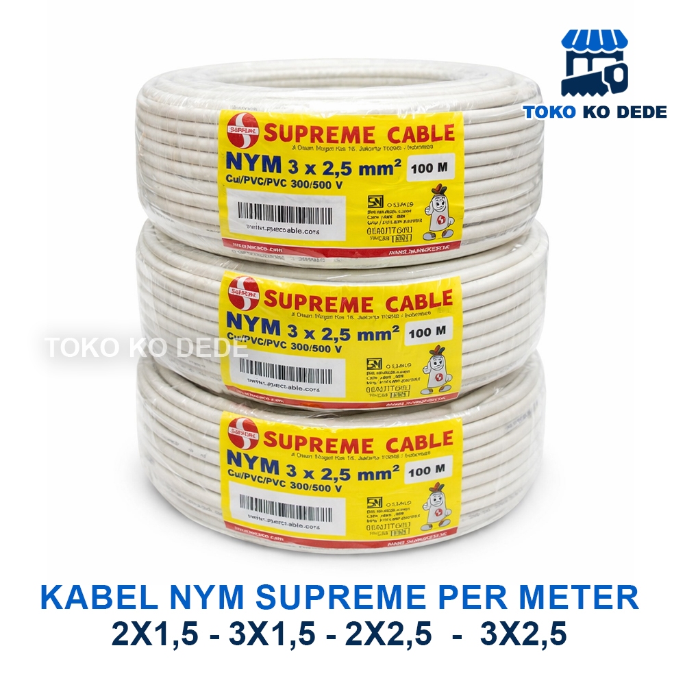 Kabel NYM Supreme Per Meter 2x1,5 Supreme 3x1,5m Supreme 2x2,5 Supreme 3x2,5m Supreme