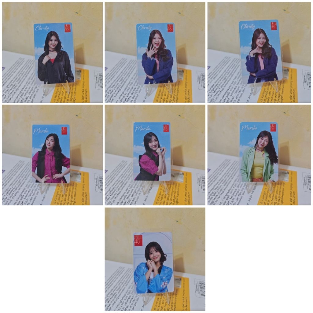Photocard - PC Christy, Marsha, & Zee JKT48 x Jtrust Bank