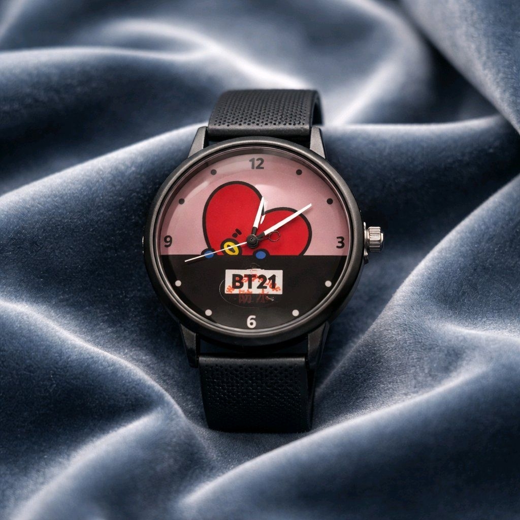jam tangan analog anak perempuan wanita BT21 BTS merchandise