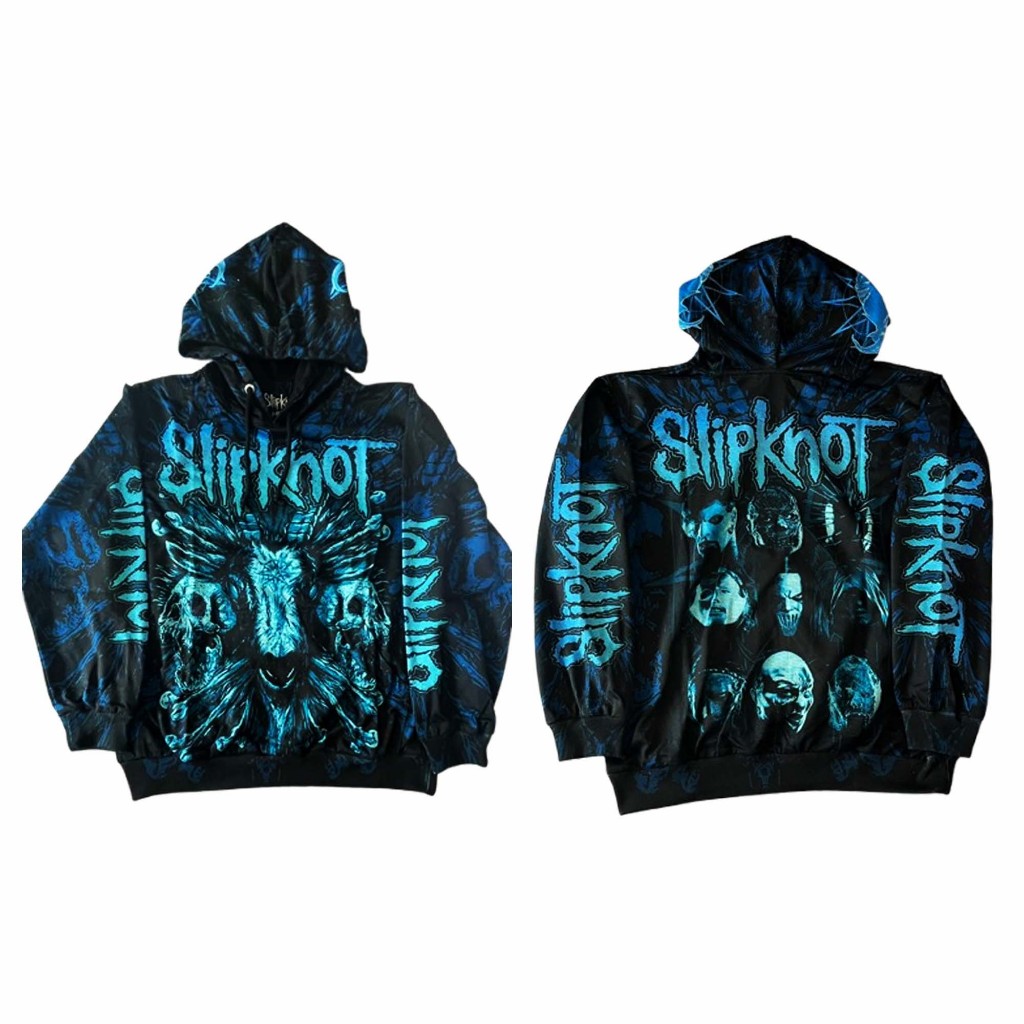 JACKET | HOODIE | SLIPKNOT | GOAT BLUE | FULL PRINT | OFFICIAL | BAND