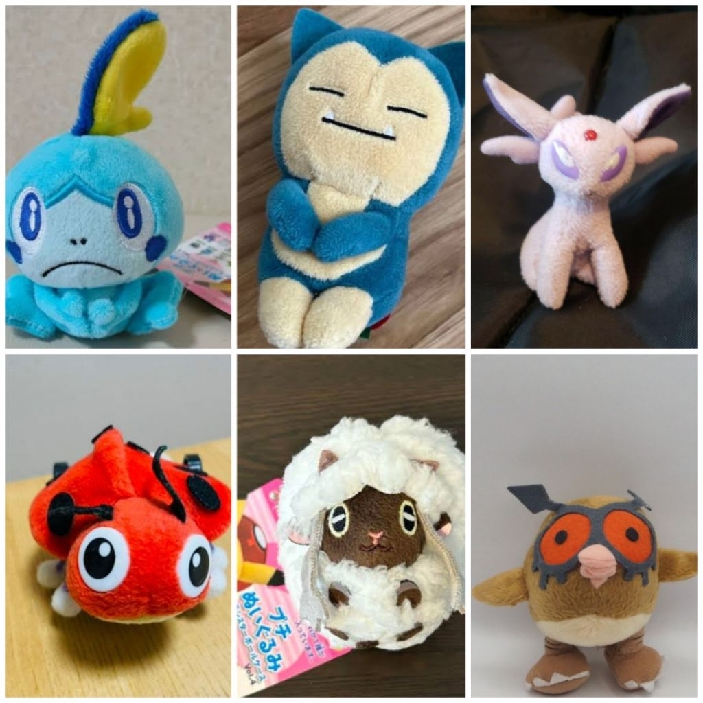 plush pokemon boneka toy mainan pokemon center original karakter petit pokemon Bandai chibi karakter