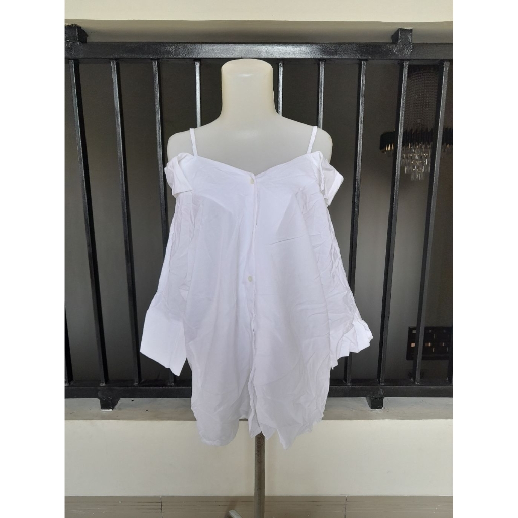 Kemeja Nagita Oversize, Nagita Sabrina Blouse Jumbo, Kemeja Blouse Nagita Jumbo