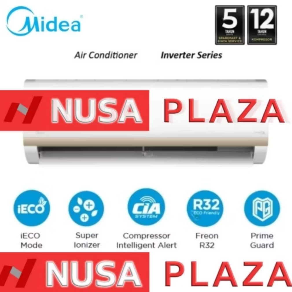 [CARGO] AC MIDEA INVERTER 1/2 PK MSIAF-05CRDN2X / 1 PK MSIAF-09CRDN2X / 1.5 PK MSIAF-12CRDN2X / 2 PK