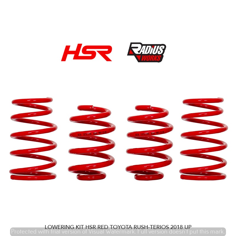 PER CEPER MOBIL TERIOS LOWERING KIT HSR RED TOYOTA RUSH/TERIOS 2018 UP