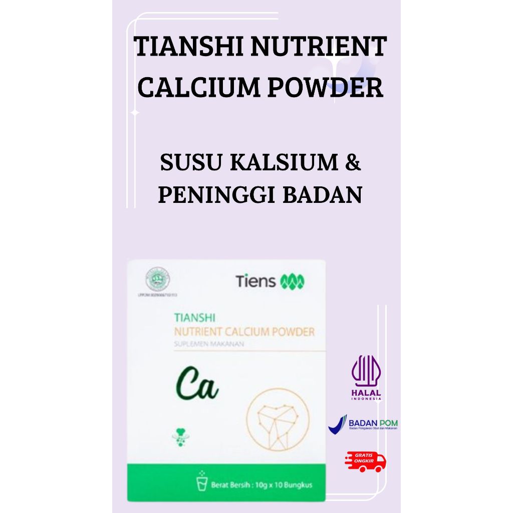 Susu Kalsium Peninggi Badan Suplemen Peninggi Dewasa Calsium Tiens Tinggi Badan Susu Peninggi Badan 
