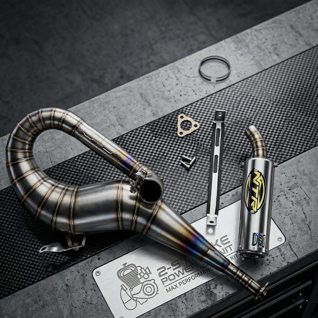 Knalpot Vespa Racing Kanan stainles silencer ninja PNP