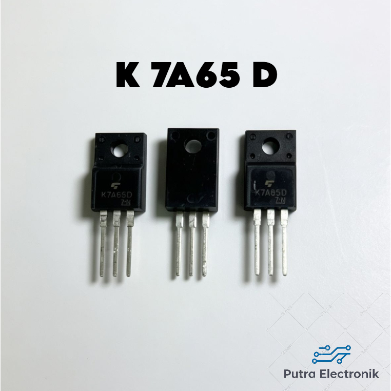 MOSFET K 7A65 D ASLI ORIGINAL IC TRANSISTOR K7A65D DIP 7A65 KUALITAS BAIK