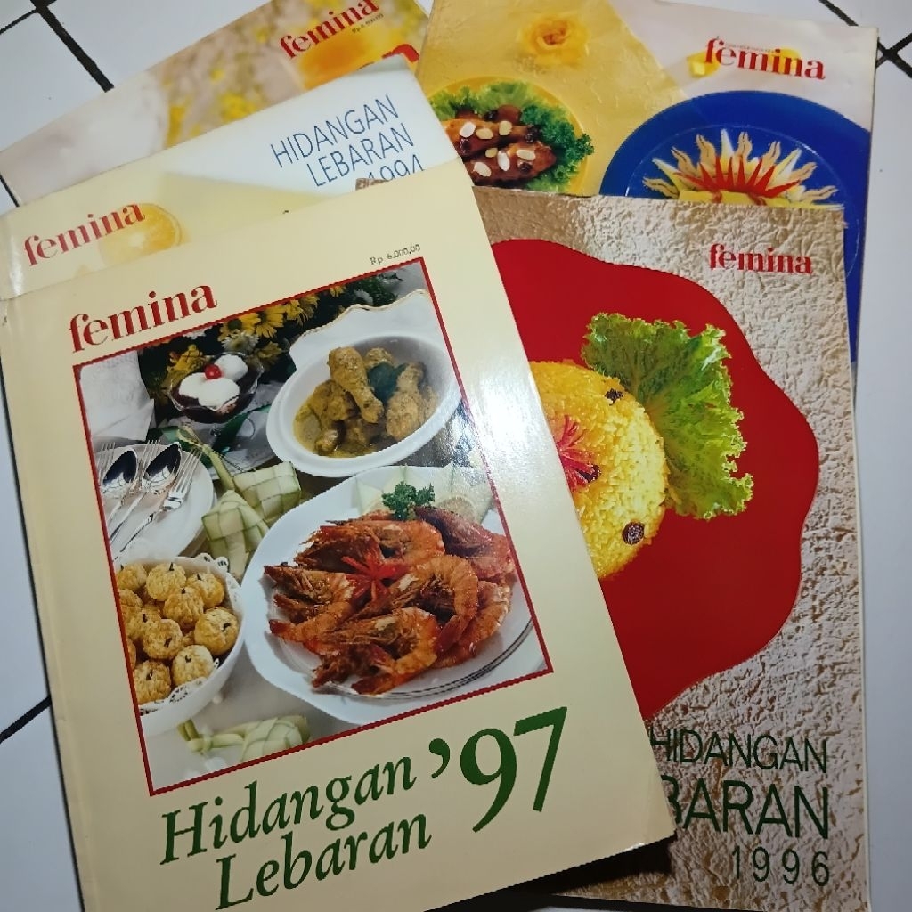 MAJALAH FEMINA Hidangan Lebaran Edisi Khusus Tahun 1994 - 1998