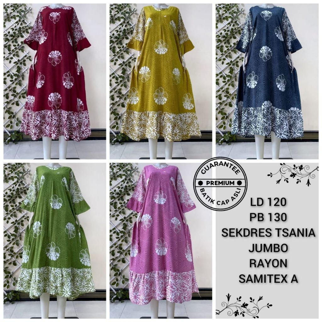 Sekdress Sackdress Jumbo Busui Batik Cap Adem | Ready Langsung Klik