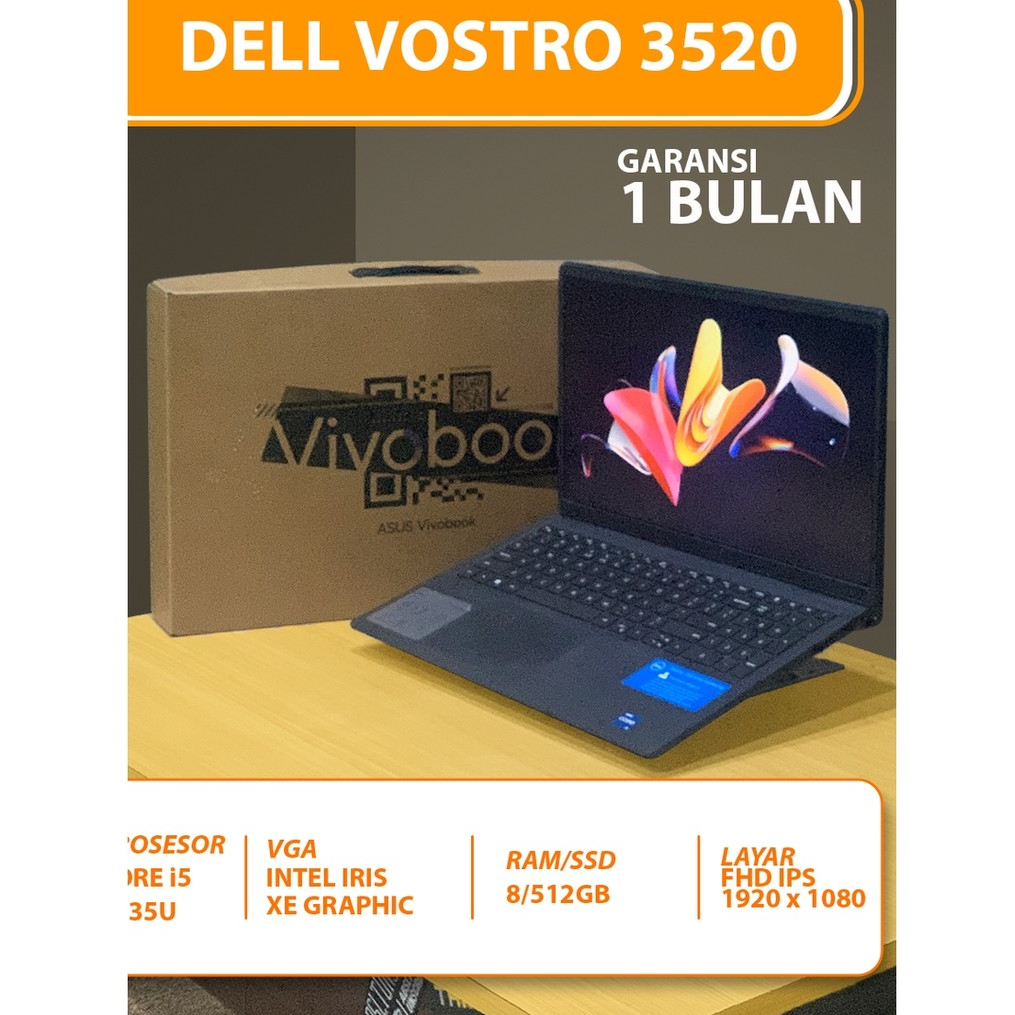 DELL VOSTRO 3520 CORE I5 1235U 8/512GB FHD IPS 120HZ