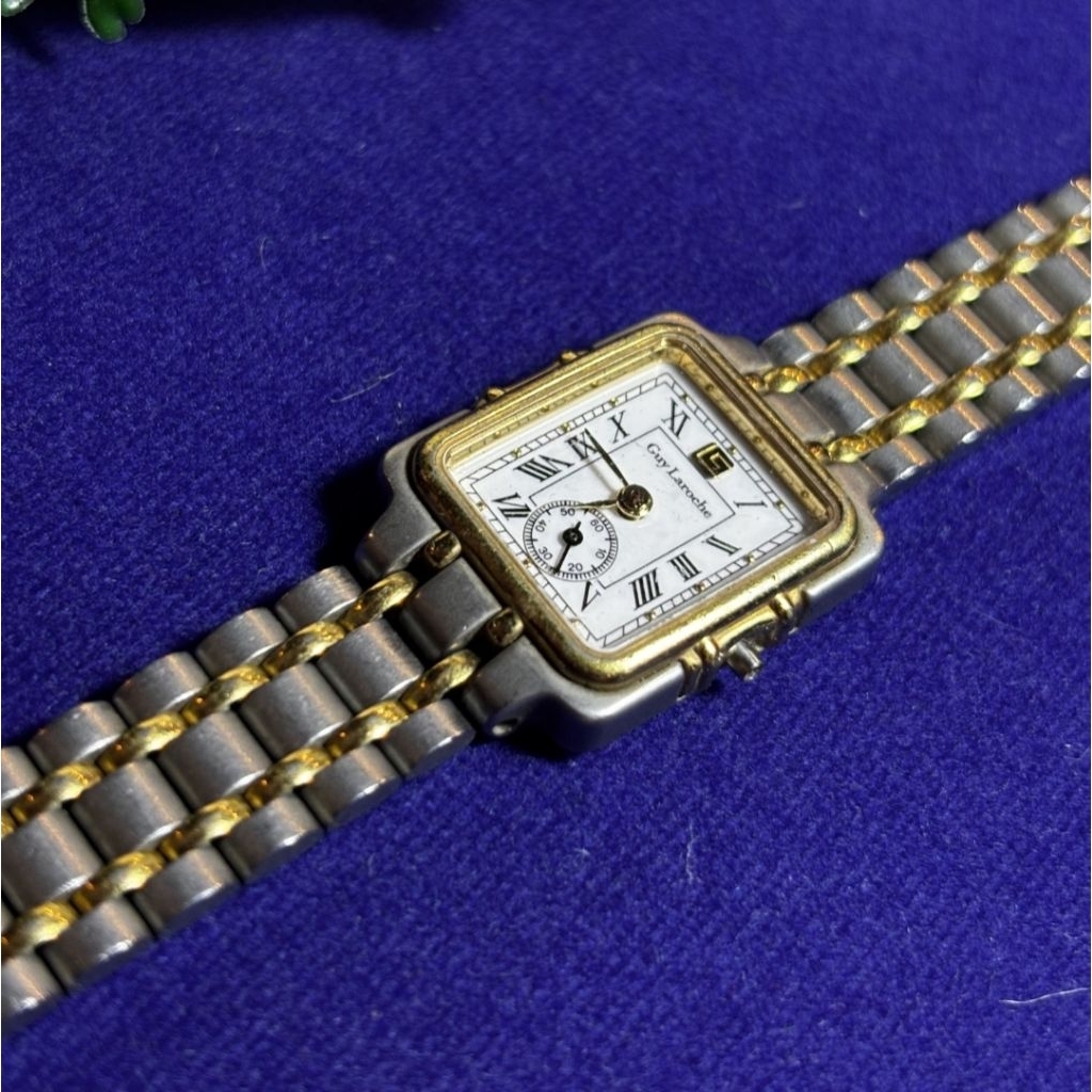 Guy Laroche Quartz Vintage (Bahan/Off) || Jam Tangan Vintage || Jam Vintage