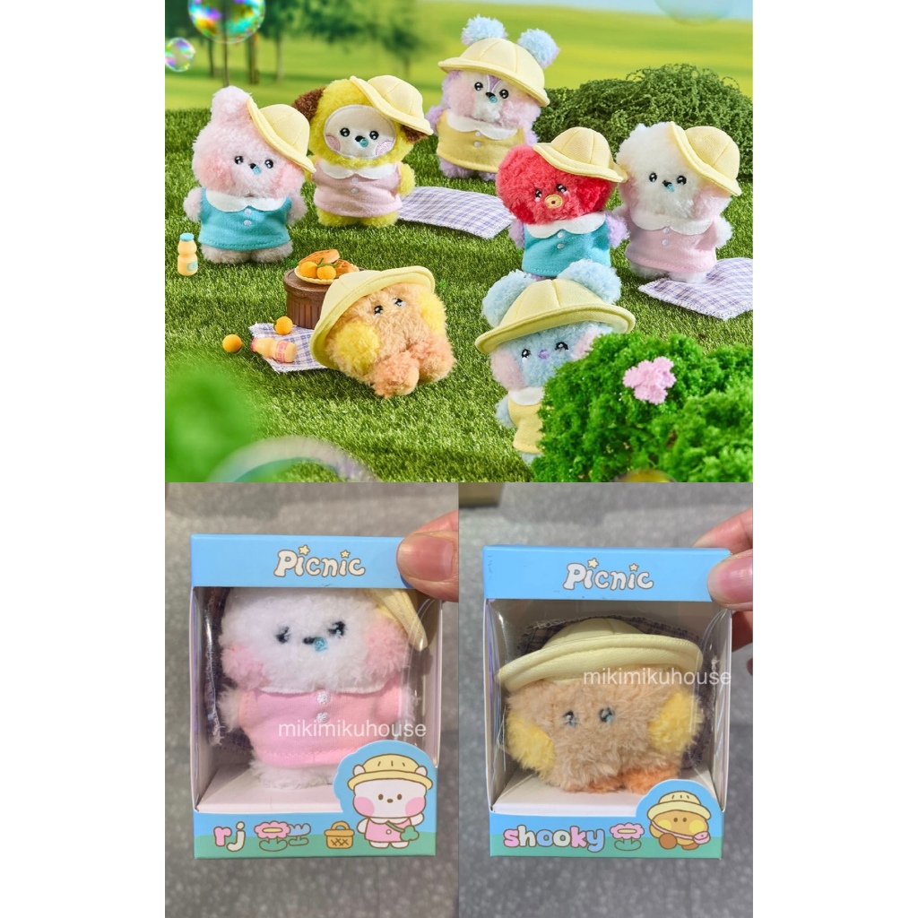 READY BT21 MININI PICNIC DOLL COOKY SHOOKY CHIMMY KOYA MANG TATA RJ BONEKA BT21 SANFU OFFICIAL MERCH