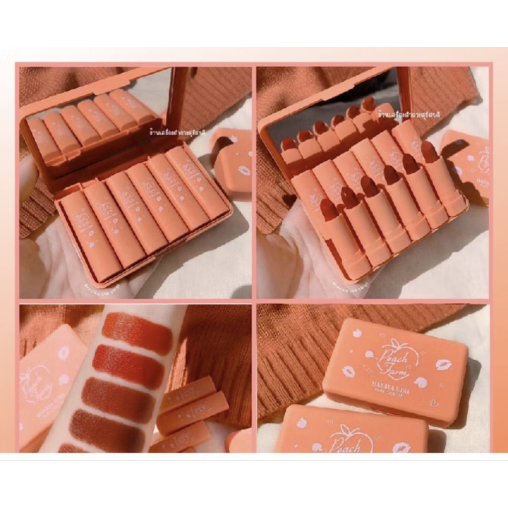 Set Lipstik Matte Hasaya Girl 6 Pcs - Tahan Air, Tahan Lama, Warna Matte