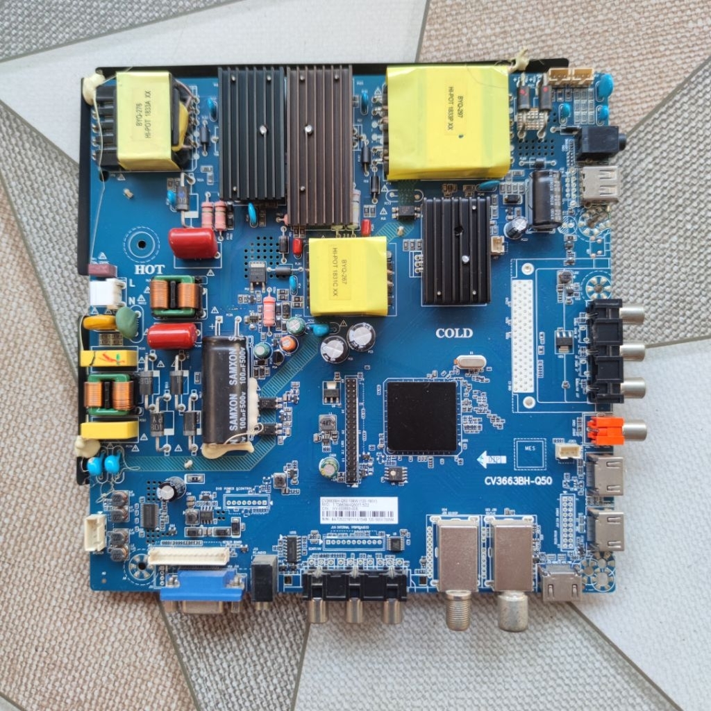 mb ori mainboard led tv POLYTRON PLD 50S883/G PLD50S883/G
