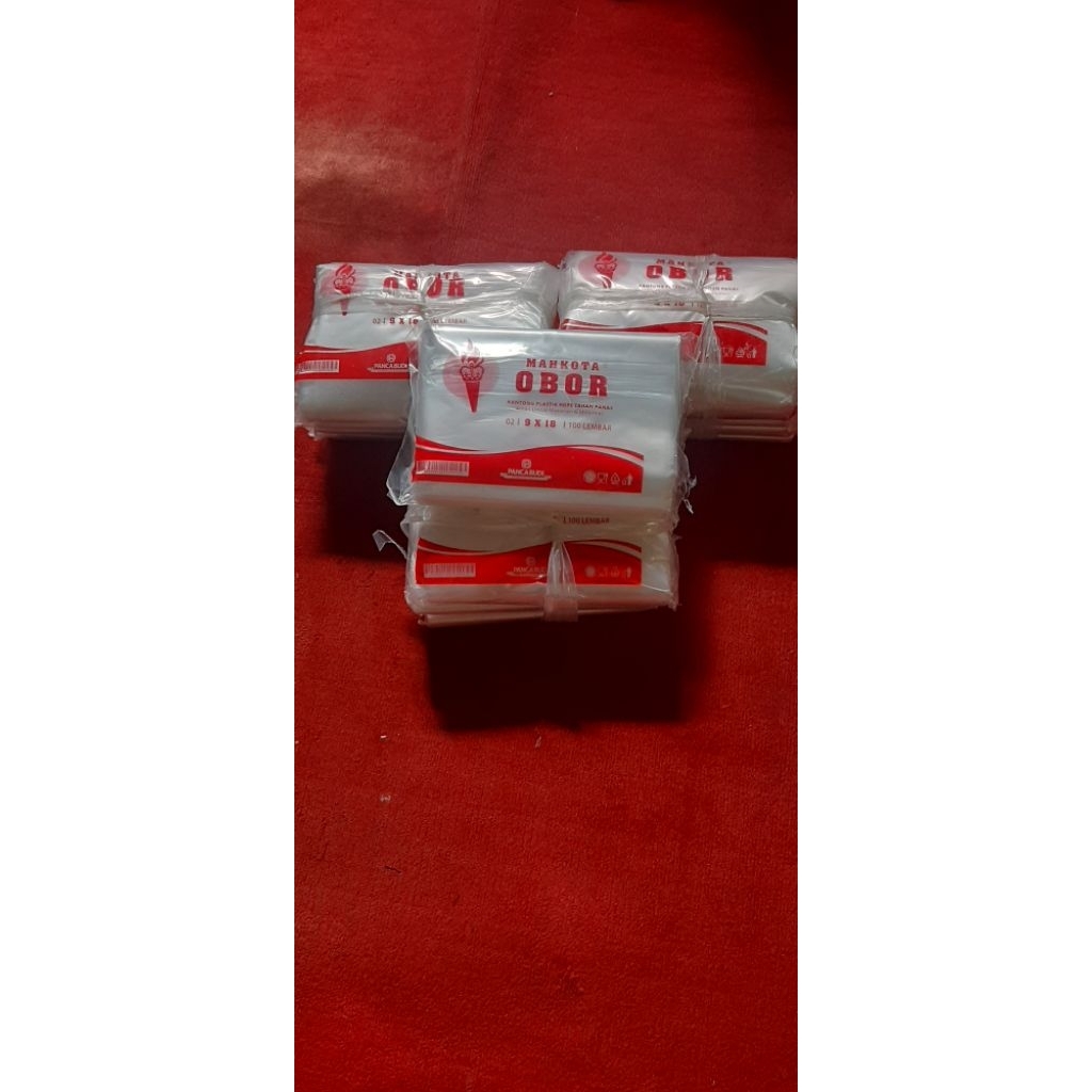 Plastik hdpe 02 isi 100 lembar 9 x18